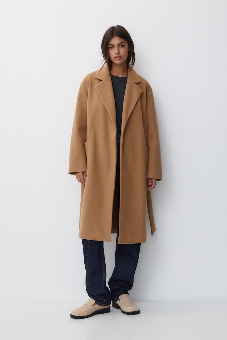 abrigo-camel-mujer-421xzb-1.jpg Color Camel Abrigo Camel Largo Mujer Zara Abrigos Camel De Zara, Mango O Pull Bear Para - Imagen 1
