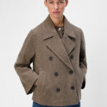 Abrigo corto cruzado | Ofertas en abrigos y parkas de mujer | Fifty Outlet
