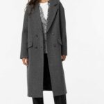 ABRIGO OVERSIZE MUJER OVERALLE GRIS Talla XL Color GRIS CLARO