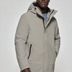 Gris Abrigo Largo Hombre Invierno Abrigo Hombre Largo Slim Fit Lana Invierno Gabardina Elegante Con Botones