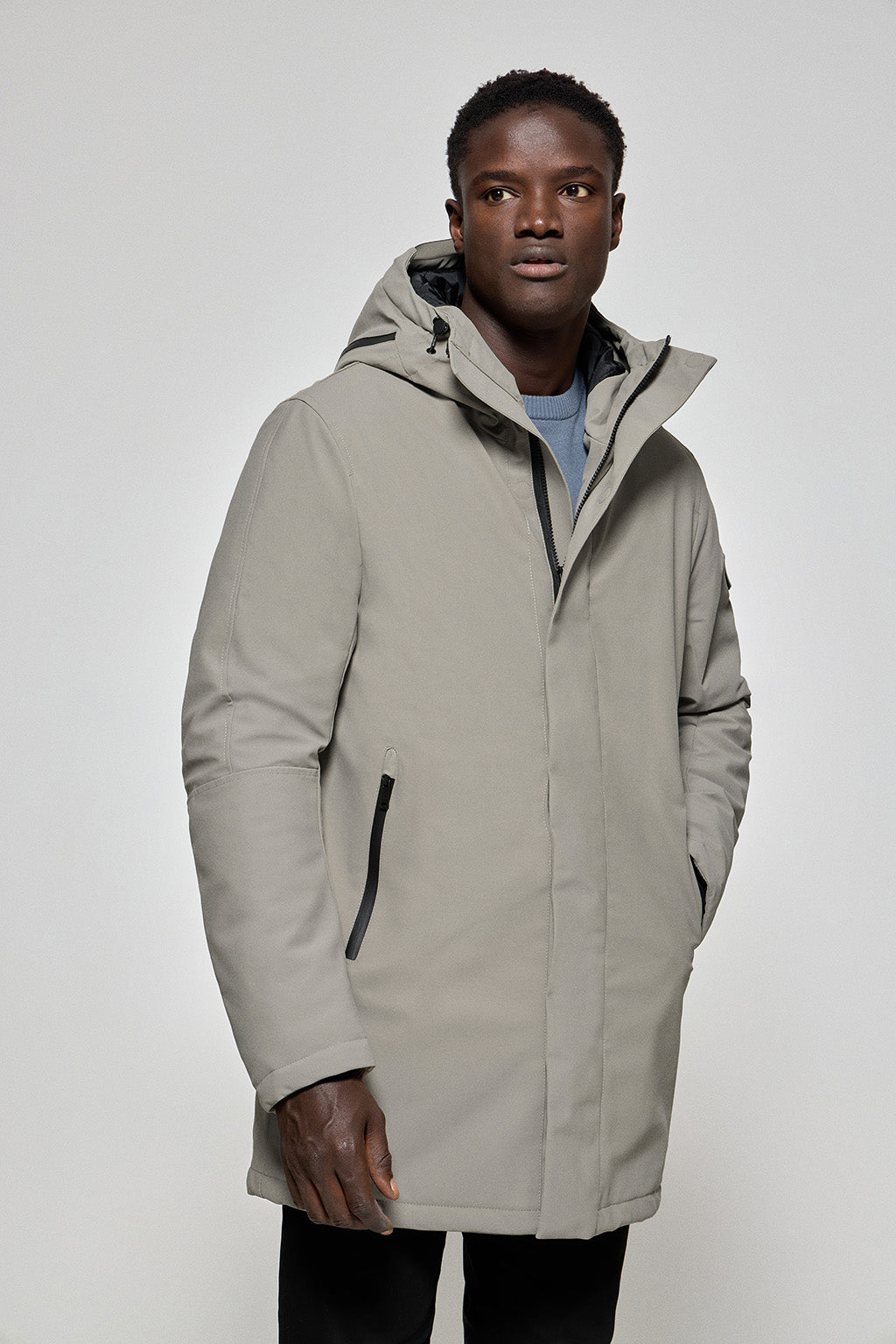 abrigo-hombre-invierno-042nvm-1.jpg Gris Abrigo Largo Hombre Invierno Abrigo Hombre Largo Slim Fit Lana Invierno Gabardina Elegante Con Botones - Imagen 1