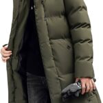 SHINROAD Abrigo largo de invierno para hombre, chaqueta con capucha, cárdigan acolchado grueso, cálido, talla grande, abrigo de invierno, uso diario, verde militar, talla M : Amazon.es: Moda