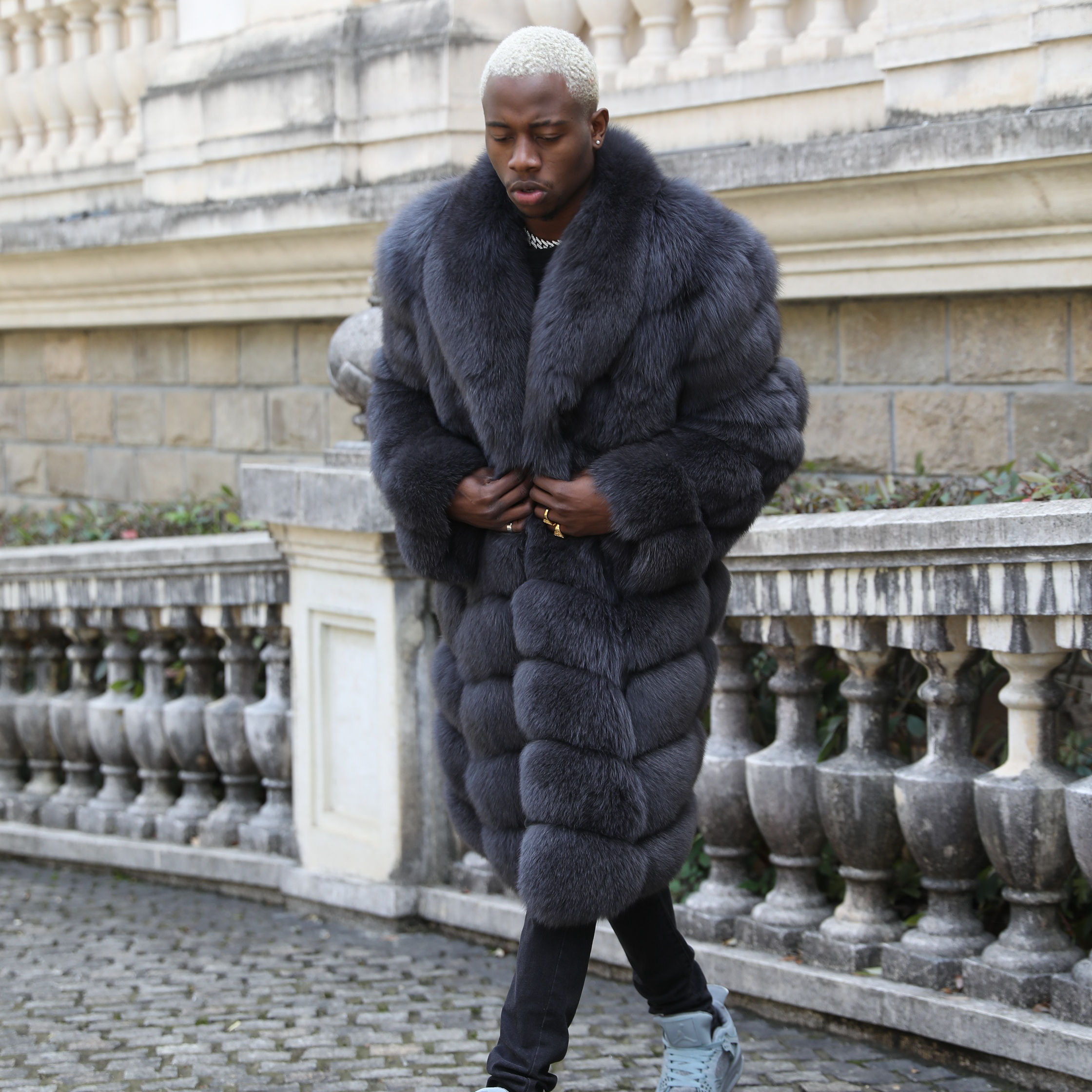 abrigo-hombre-invierno-904ism-1.jpg Gris Abrigo Largo Hombre Invierno Abrigo Hombre Largo Slim Fit Lana Invierno Gabardina Elegante Con Botones - Imagen 1