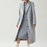 Abrigo largo de paño con solapas | Abrigos y Parkas de Mujer | Cortefiel