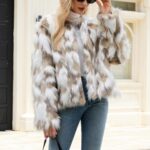 Chaqueta Pelo Mujer,Abrigo Corto de Piel Sintética Esponjoso para Mujer Ropa Elegante y de Lujo Elegante Cardigan de Manga Larga Cálido Cazadora de Moda para Salir Cómoda Chaqueta Mullido de Invierno: Amazon.es: