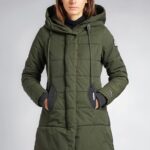 Khujo Sherma 1408CO193 Abrigo para mujer verde oscuro. S: Amazon.es: Moda
