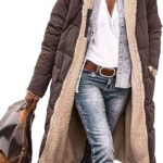 Abrigos De Invierno Cálidos For Mujer Chaquetas Acolchadas Largas De Lana Sherpa Reversible Con Capucha Ropa De Abrigo For Mujer Chaqueta For Exteriores Chaqueta Acolchada Abrigo Acolchado ( Color : A :