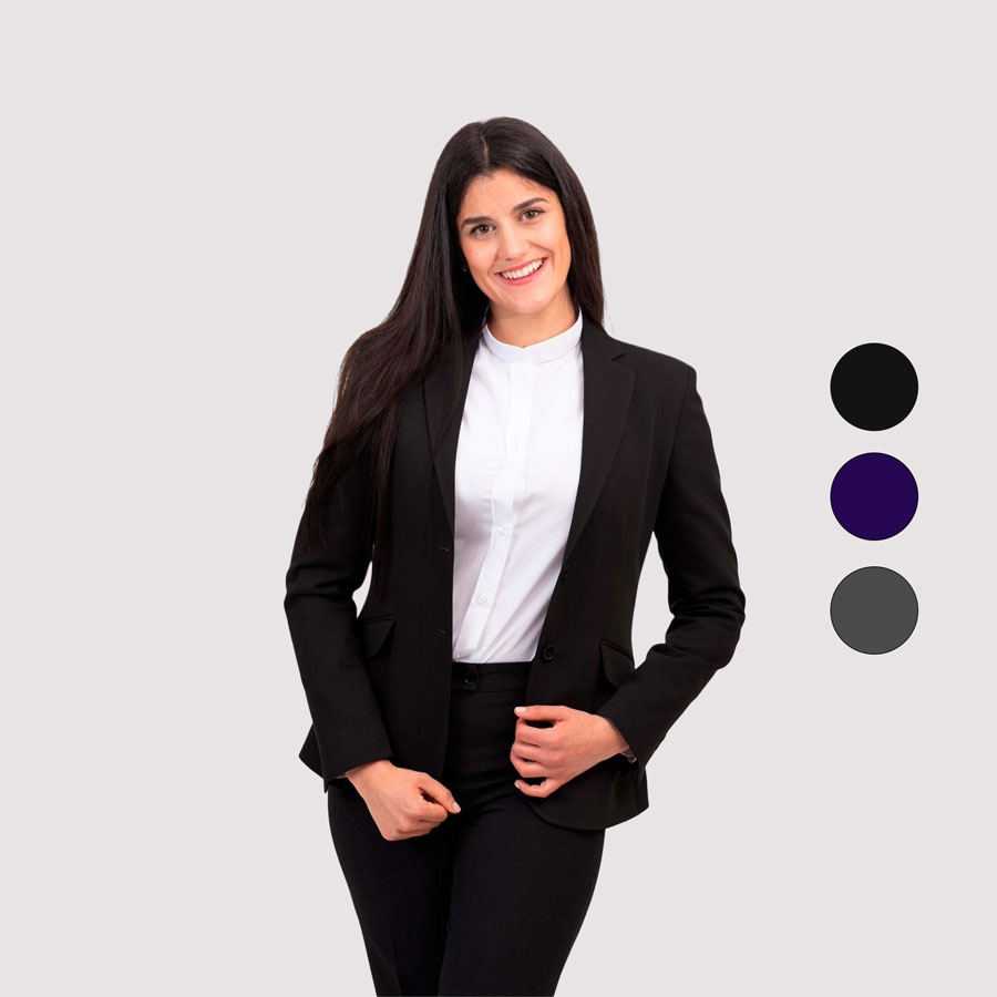 americana-mujer-057hlm-1.jpg Chaqueta de traje mujer | Uniformes de administración | Confecciones Trimber S. L. - Imagen 1
