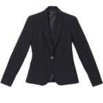 Vittorio Uniformes Blazer de mujer negra un botón