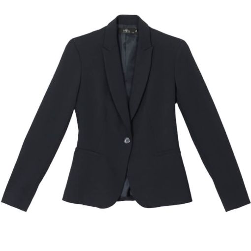 americana-negra-mujer-719iij-1.jpg Vittorio Uniformes Blazer de mujer negra un botón - Imagen 1
