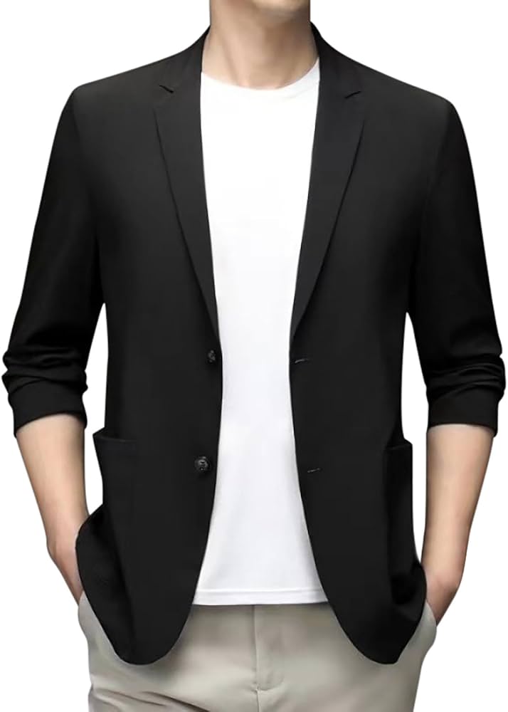 americanas-hombre-400dqd-1.jpg Genérico Blazers para Hombre, Chaqueta Americana Hombre Invierno, Transpirables Tela Ligera Manga Larga con Estampado Blazers Slim Fit Casual Retro Elegante Abrigo para Bodas O Eventos : Amazon.es: Moda - Imagen 1