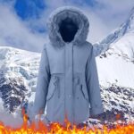 Anorak Acolchado Para Mujer Talla Grande Anorak Chaqueta De Invierno Ligera Acolchada Para Mujer | Talla Grande Con Cierre De Botones | Poliéster Y Elastano | Ropa Exterior Cómoda