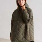Mujer Anorak Amplio Acolchado Repelente al Agua Verde Caqui | Decathlon