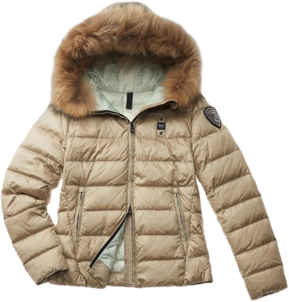 blauer-mujer-494akm-1.jpg Blauer Arcadia 30386 24WBLDC03038 Chaqueta acolchada con capucha para mujer, 160 g, 301CB Beige, S: Amazon.es: Moda - Imagen 1