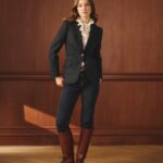 Blazer mujer cuadros con coderas Lloyd's Azul marino 40 42/M