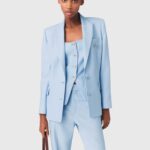 Blazer de mujer con doble botonadura y corte recto Maje Azul claro · El Corte Inglés