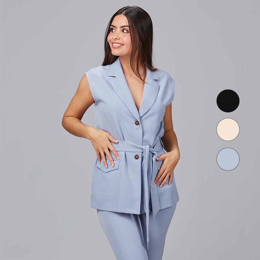 blazer-mujer-134dro-1.jpg Blazer sin mangas mujer | Uniformes de administración | Confecciones Trimber S. L. - Imagen 1