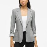 VILA VISAGA L/S JERSEY BLAZER/4/KA Blazer light grey melange/gris claro Zalando.es