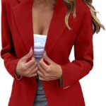 Tdvcpmkk Blazer De Mujer Blazer De Manga Larga Con Botones Y Corte Entallado Para Mujer: Amazon.es: Moda