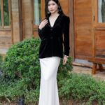 Chaqueta blazer de terciopelo Blazer de terciopelo de seda para mujer Blazers de chaleco de terciopelo negro Trajes de terciopelo de seda Blazer de manga larga con bolsillos Etsy España