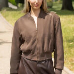 Chaqueta bomber mujer marrón 💃 estilo y confort otoño – CHICA del Sur