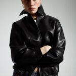 Cazadora bomber efecto piel Leggings Pantalones ROPA Mujer | LEFTIES España
