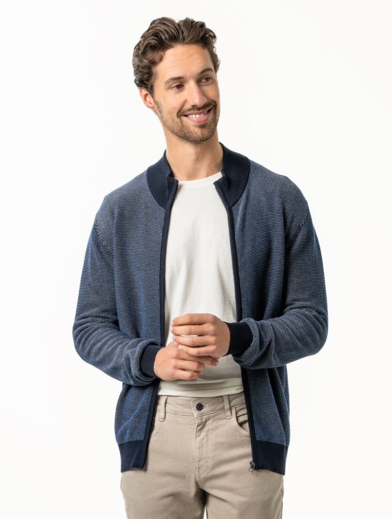 cardigan-hombre-370eyz-1.jpg Cárdigan de punto para hombre de algodón orgánico - Imagen 1