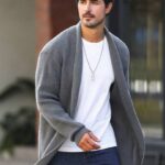 Marcello Vane Cárdigan casual para hombres de diseño sencillo, cárdigan grueso casual de color gris oscuro urbano, regalo para esposo o novio, para otoño e invierno, top de manga larga | Mode