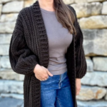 Regalo De Moda Femenina Cárdigan Largo De Punto Para Mujer – Manga Larga, Estilo Holgado, Con Bolsillos, Suave Y Cómodo Para Otoño E Invierno