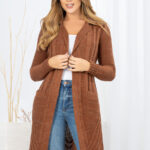 Cárdigan Saco Largo Lana Mujer Con Bolsillos Ropa Mujer Bonita