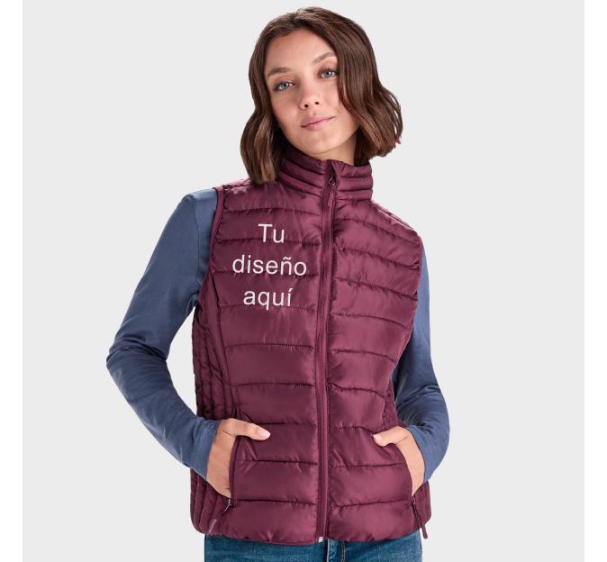 chaleco-acolchado-mujer-210nyl.png Chaleco acolchado de mujer personalizado, comprar online - Imagen 1