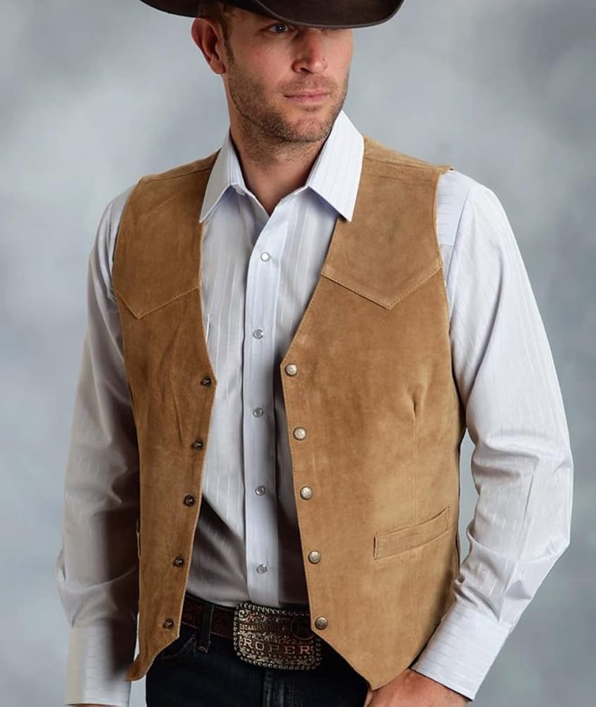 chaleco-vaquero-063ttp-1.jpg Tuikayoo Chaleco de traje de ante para hombre chaleco vintage occidental vaquero ajuste normal, Negro , XXXL: Amazon.es: Moda - Imagen 1