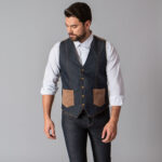 Chaleco vaquero Fiego 9948 Tallas XS Color vaqueromarino