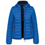 Chaqueta acolchada y ligera con capucha mujer