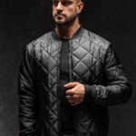 Chaqueta bomber acolchada de entretiempo para hombre negro Bolf MY 01A1 NEGRO