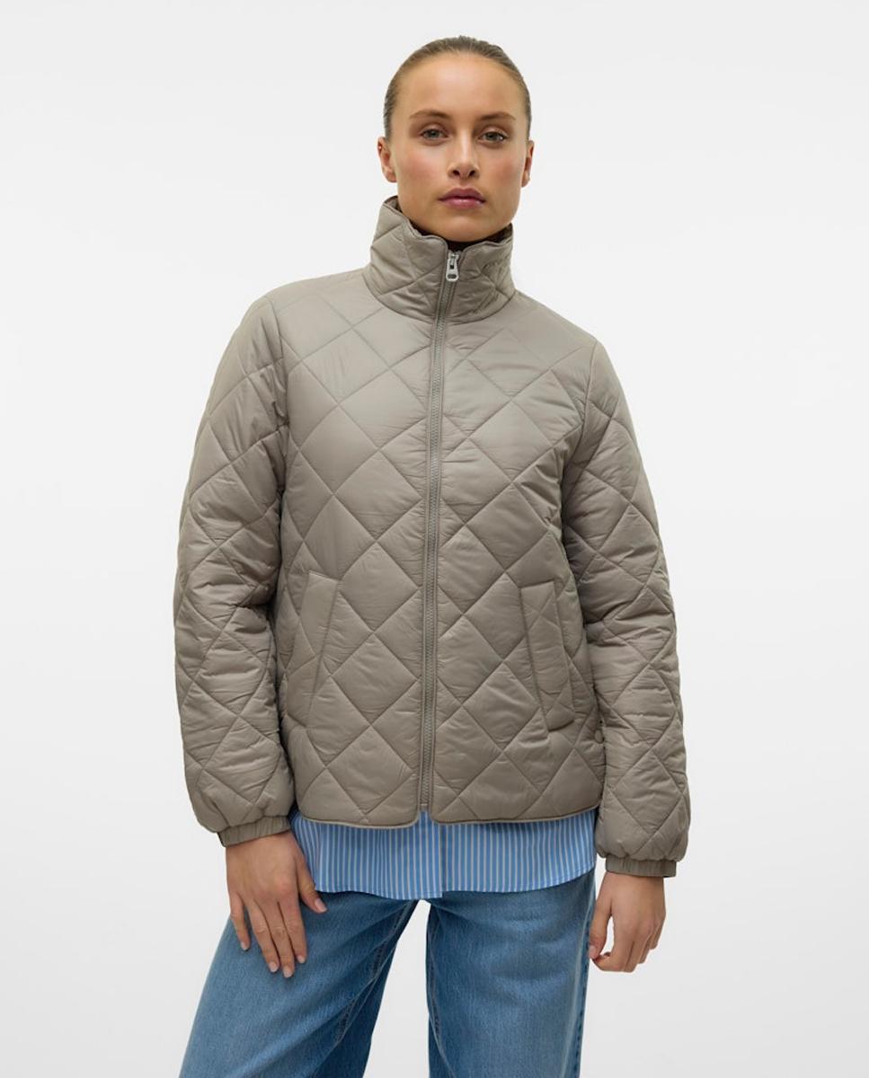 chaqueta-acolchada-mujer-143ooo-1.jpg Chaqueta acolchada de mujer con bolsillos Vero Moda Piedra 34/XS - Imagen 1