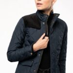 Chaqueta acolchada rombos mujer