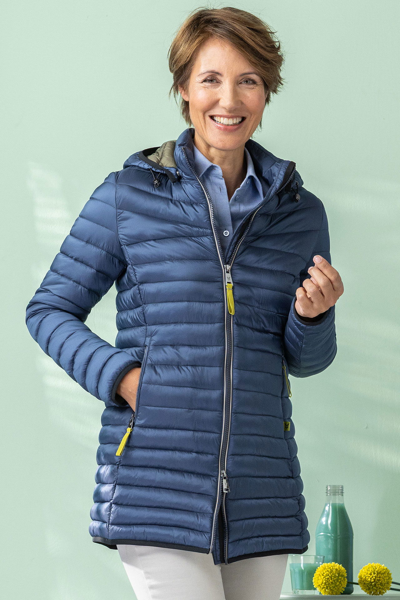 chaqueta-acolchada-mujer-838gyf-1.jpg Chaqueta acolchada larga FuchsSchmitt para mujer | tinta | Señoras: 36 | 477850 D 36 - Imagen 1