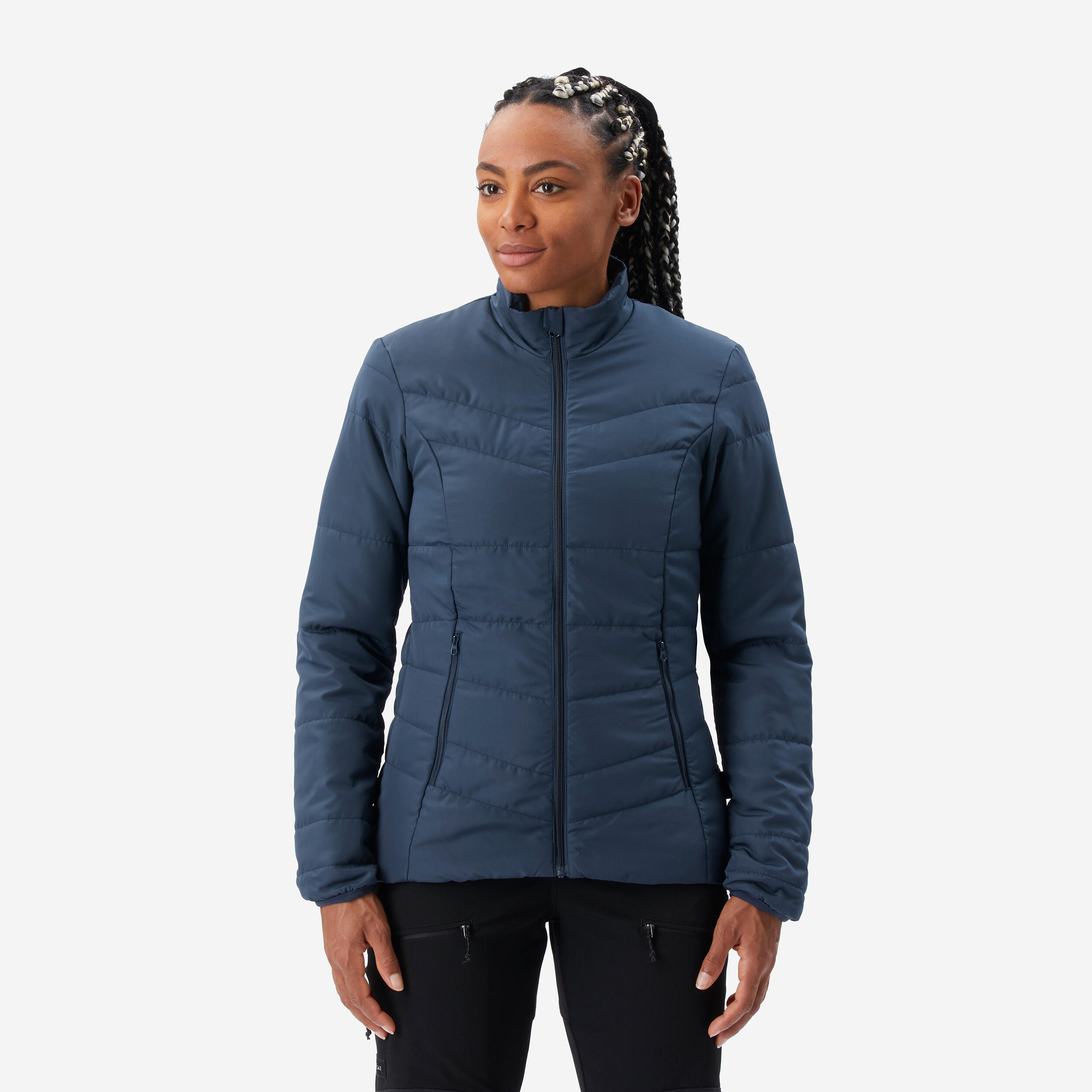 chaqueta-acolchada-mujer-873aoo-1.jpg Chaqueta acolchada de montaña y trekking Mujer Forclaz MT50 - Imagen 1