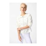 Chaqueta Blanca Bordada Joseph Ribkoff Mujer