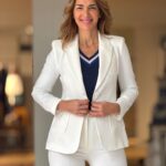 Chaqueta Blanca Blazer Slim