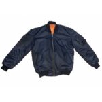 Chaqueta Bomber Negra Unisex Reversible tipo Aviador BOMBERDW