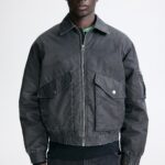 Cazadora bomber acolchada Negro HOMBRE | H&M ES