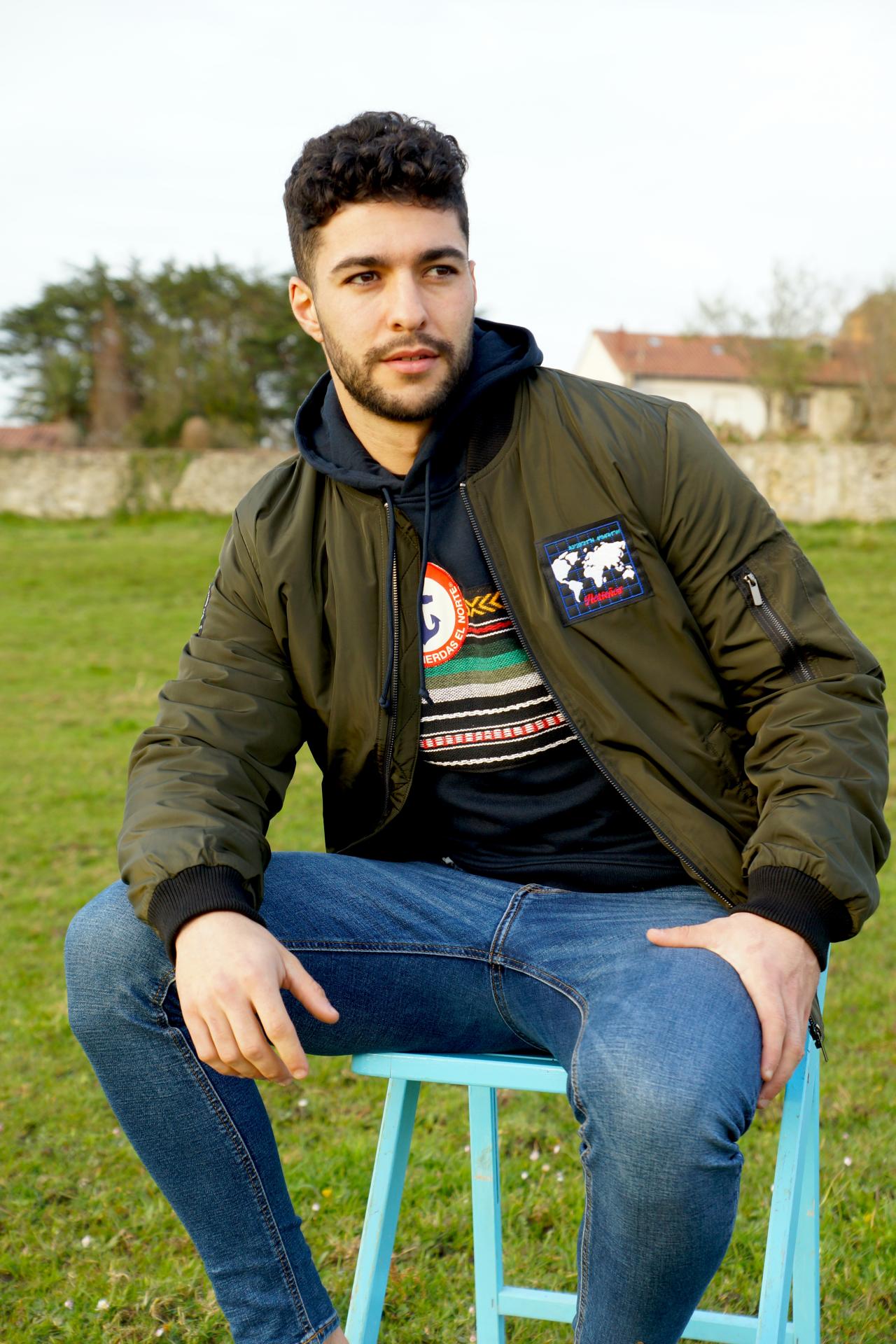 chaqueta-bomber-922usg-1.jpg Cazadora Bomber Unisex Norteños Original - Imagen 1