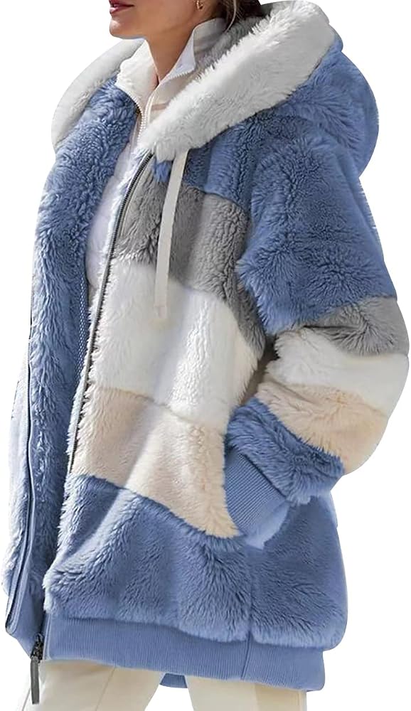 chaqueta-borreguito-mujer-950cxz-1.jpg Abrigo Pelo Mujer Chaqueta Polar Mujer Invierno Abrigo Borrego Cazadora Teddy Mujer Fleece Jacket Women Chaqueta Borreguito Felpa Mujer Abrigos Polares Peluche Peludo Chaquetas Peludas Mujer Azul S: Amazon.es: Moda - Imagen 1