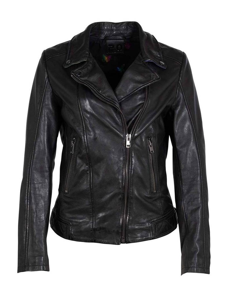 chaqueta-cuero-mujer-048hoz-1.jpg CAZADORA DE CUERO MUJER 2.0 GIPSY - Imagen 1