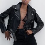 Cuero Cazadora Zara Negra Mujer Bomber Jacket Zara Cazadoras Efecto Piel Mujer Bomber Jacket Chaqueta Negra