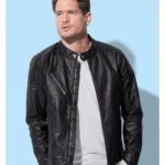 Chaqueta de cuero sintético Biker