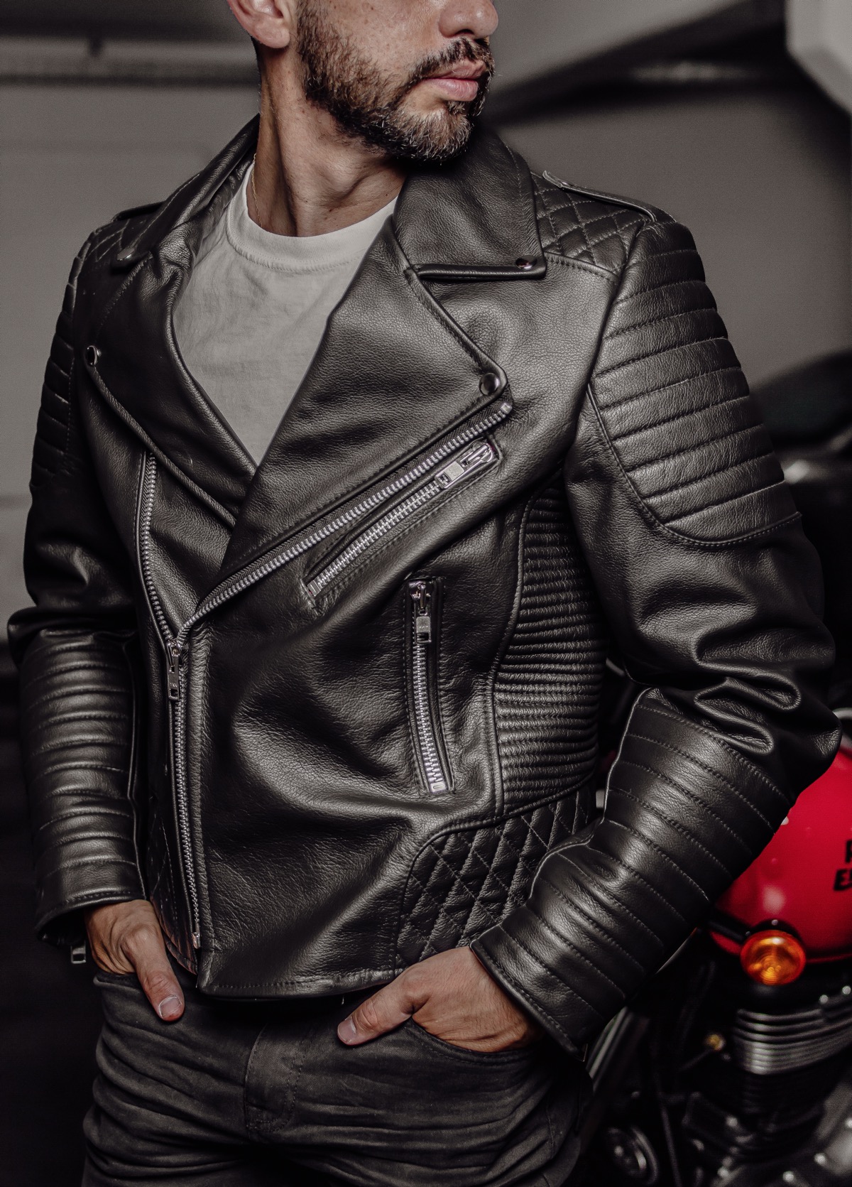 chaqueta-de-cuero-716nbm-1.jpg Chaqueta Cuero Cazadora Moto Hombre Invierno Chaqueta Moto Casacas Para Motos Hombres CHAQUETA INVIERNO AXIS - Imagen 1