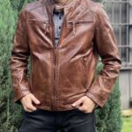 Cazadora de piel de hombre 2029 medinapiel.es